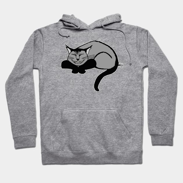 Grinning Cat Hoodie by dreadfulsorry